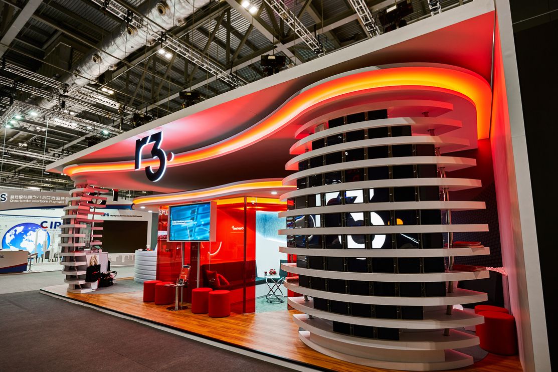 Award-winning Sibos 2019 exhibition stand design